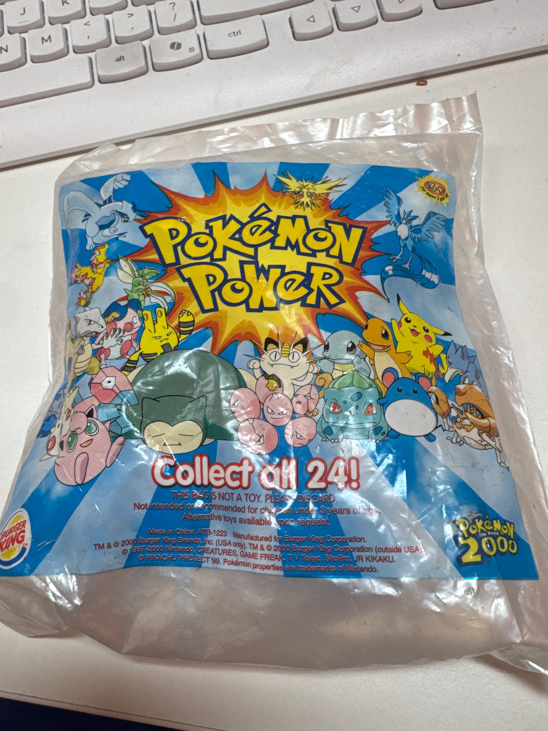 Pokemon Power Pokemon 2000 Burger King toy Sealed MD43026