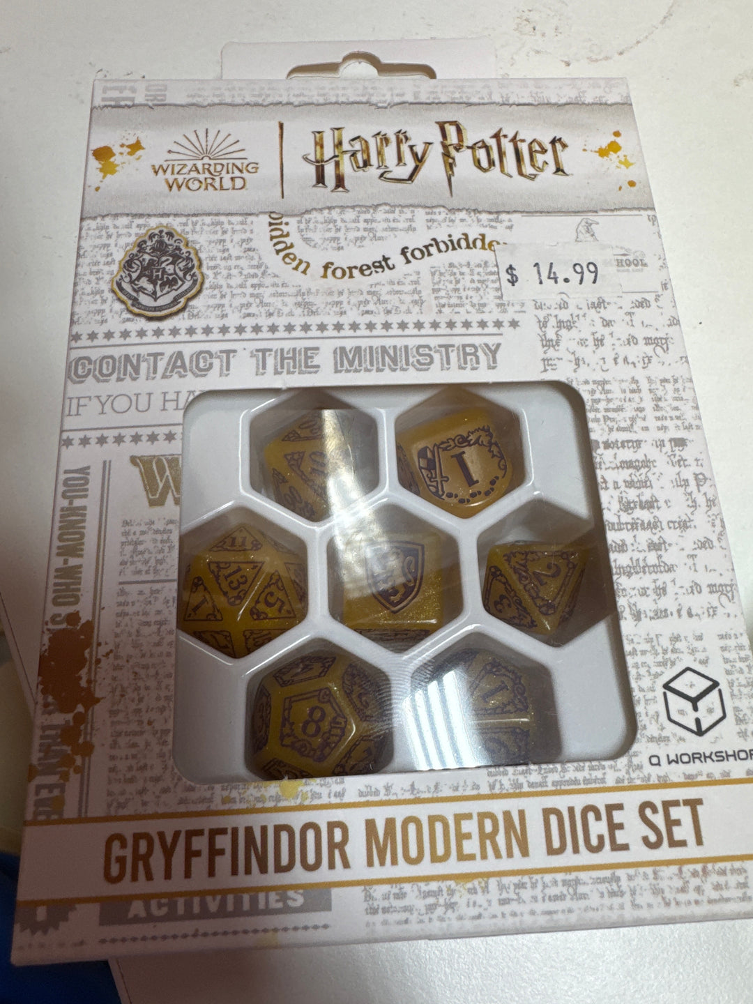 Harry Potter: Gryffindor Modern Dice Set MD42126