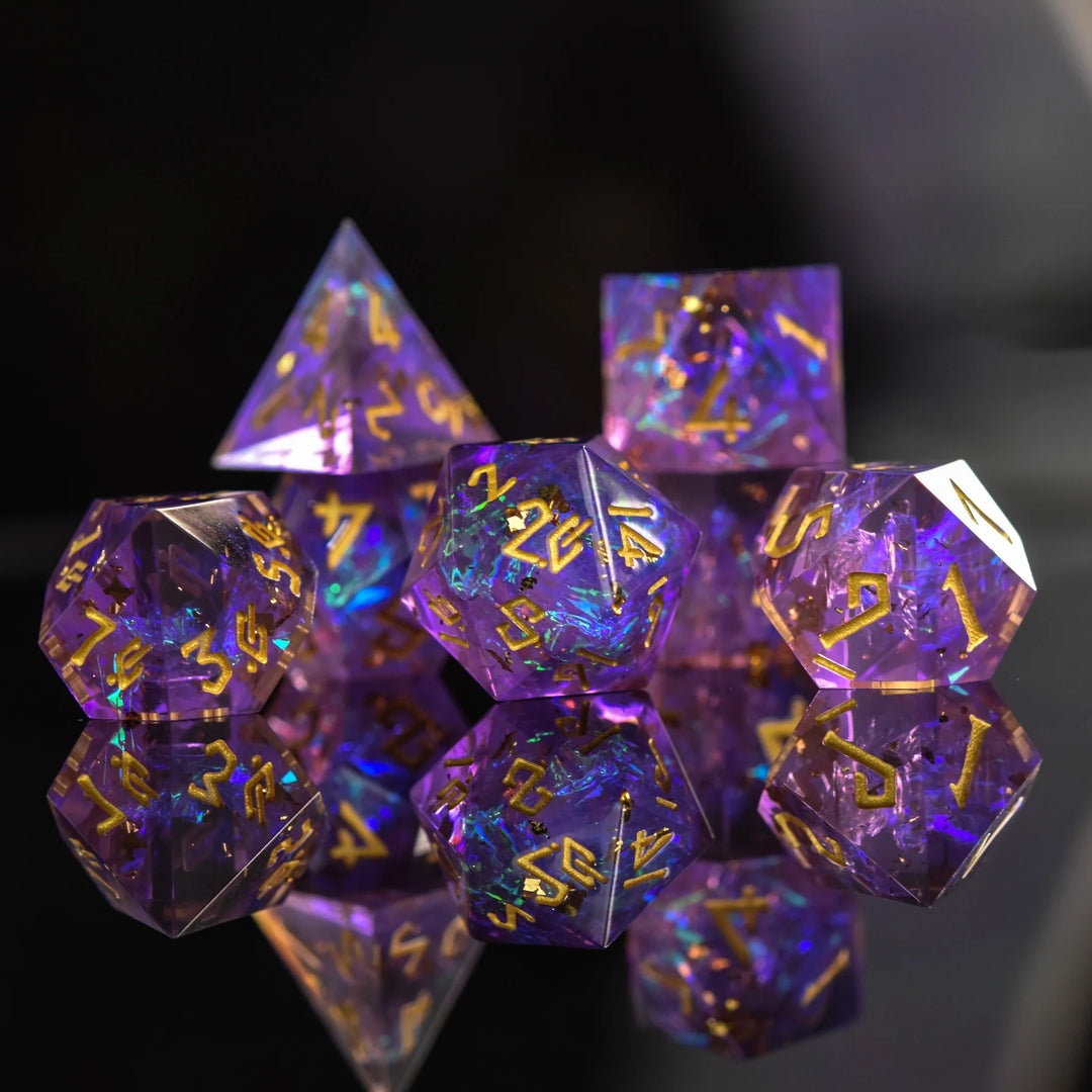 Conjure Celestial Sharp-Edged Dice Set - Misty Mountain Gaming MM51926