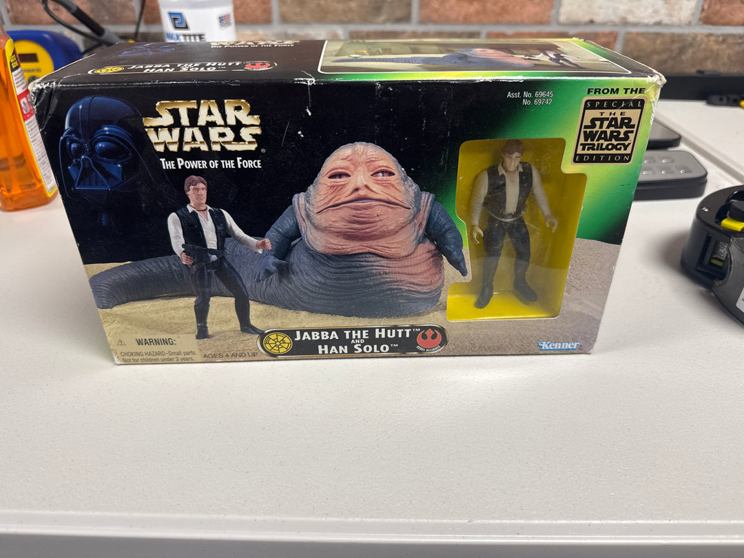 The Power Of The Force 1997 Star Wars JABBA THE HUTT & HAN SOLO NT61926