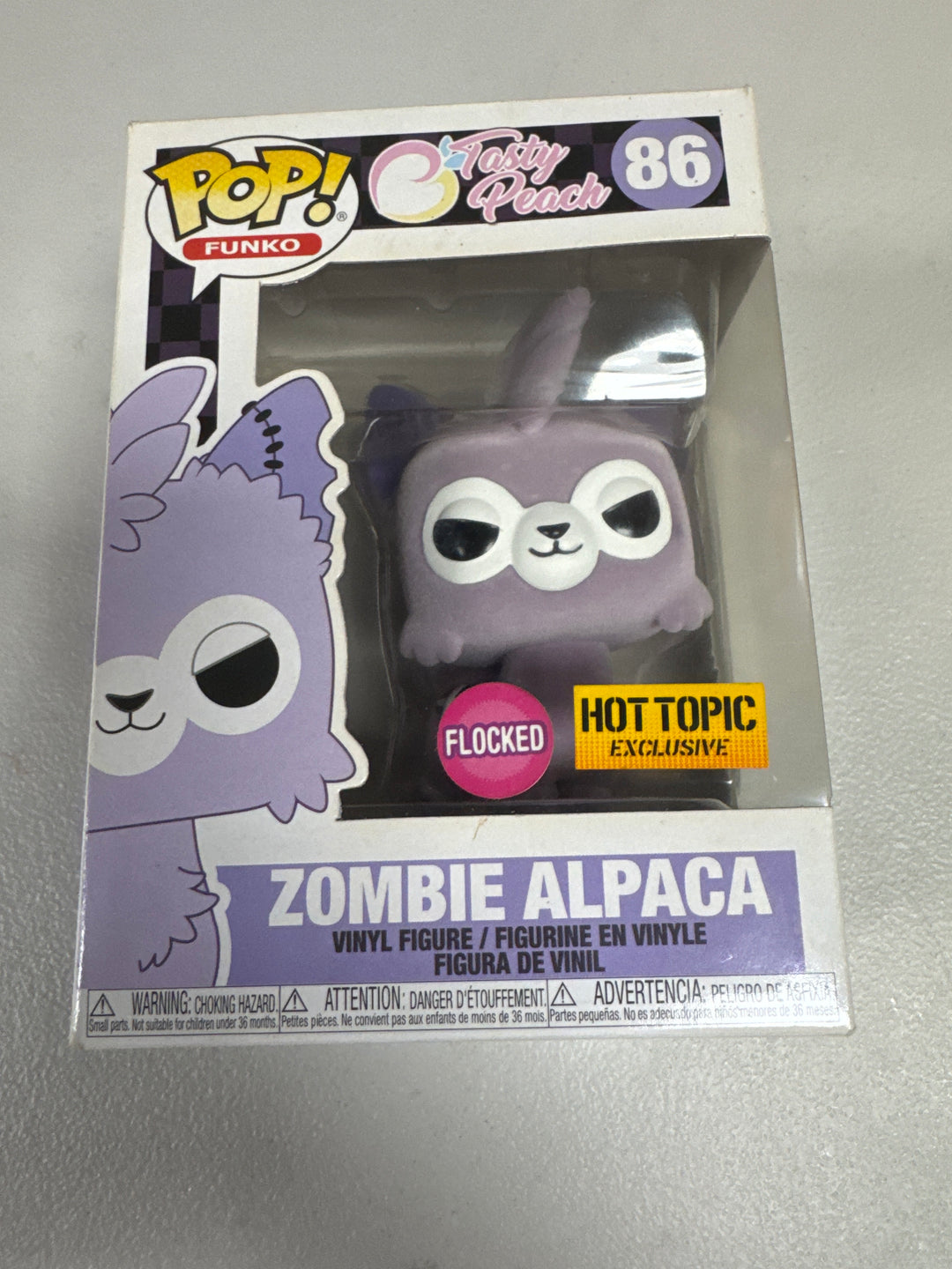 Funko Pop! Zombie Alpaca #86 Flocked Hot Topic Tasty Peach FP82426