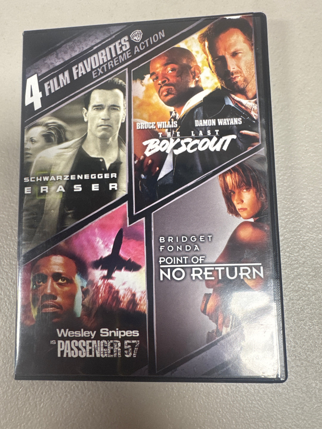4 Film Favorites Extreme Action - Eraser/The Last Boyscout/Passenger 57/Point of No Return - DVD PM9826