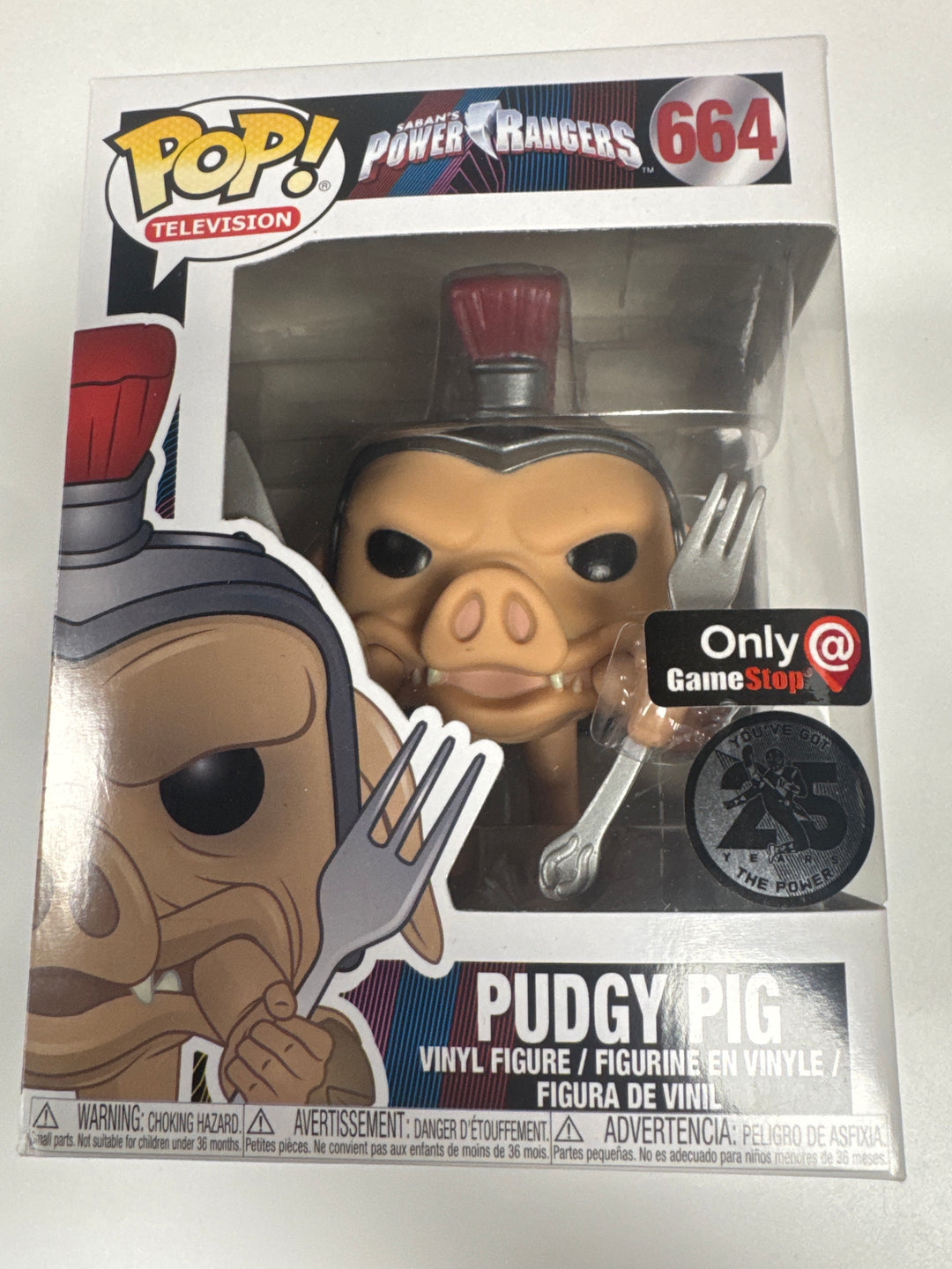 Funko Pop! Pudgy Pig #664 Gamestop Saban's Power Rangers  FP81026