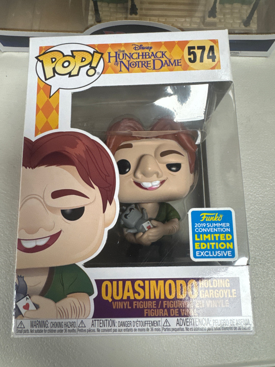 Funko Pop! Quasimodo Holding Gargoyle #574 2019 Summer Convention Disney The Hunchback of Notre Dame FP92926