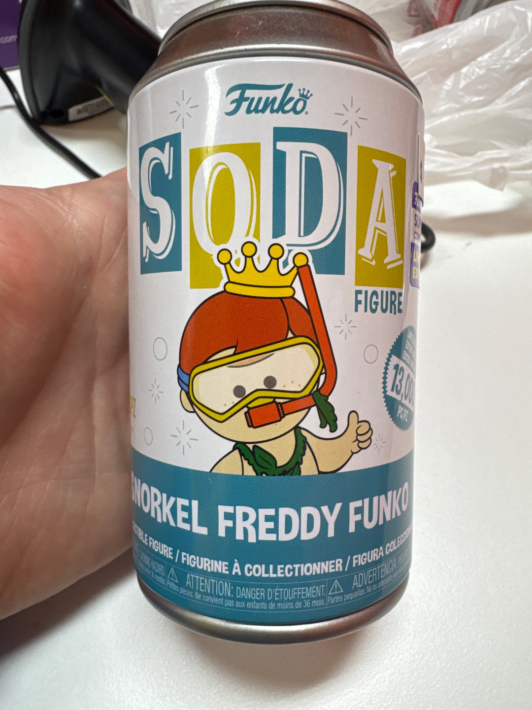 Funko Soda - Snorkel Freddy Funko - Opened MD31626