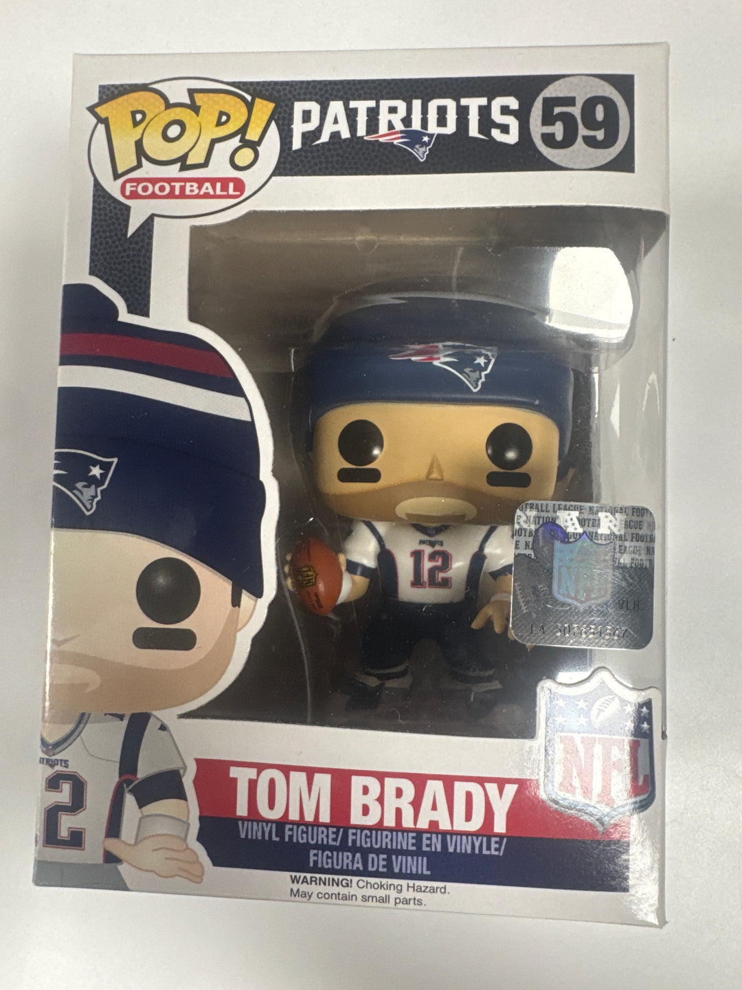 Funko Pop! Tom Brady (White Jersey with Football) #59 NFL Patriots FP81126