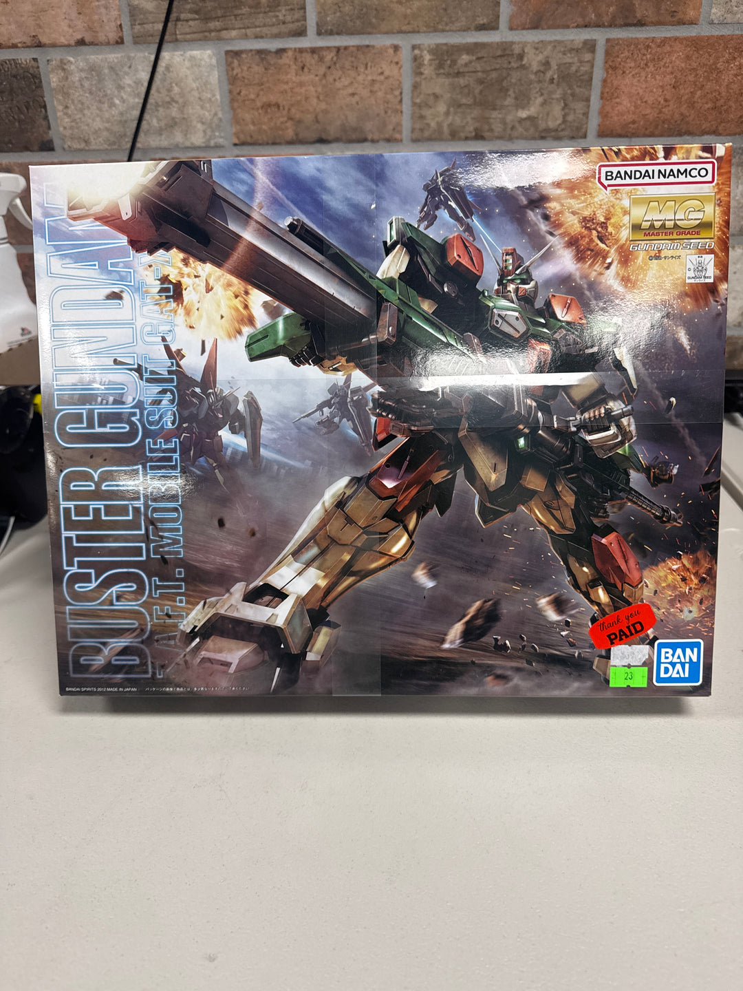 Bandai Master Grade Gundam 1/100 MG Seed GAT-X103 Buster Gundam Model Kit NT72426