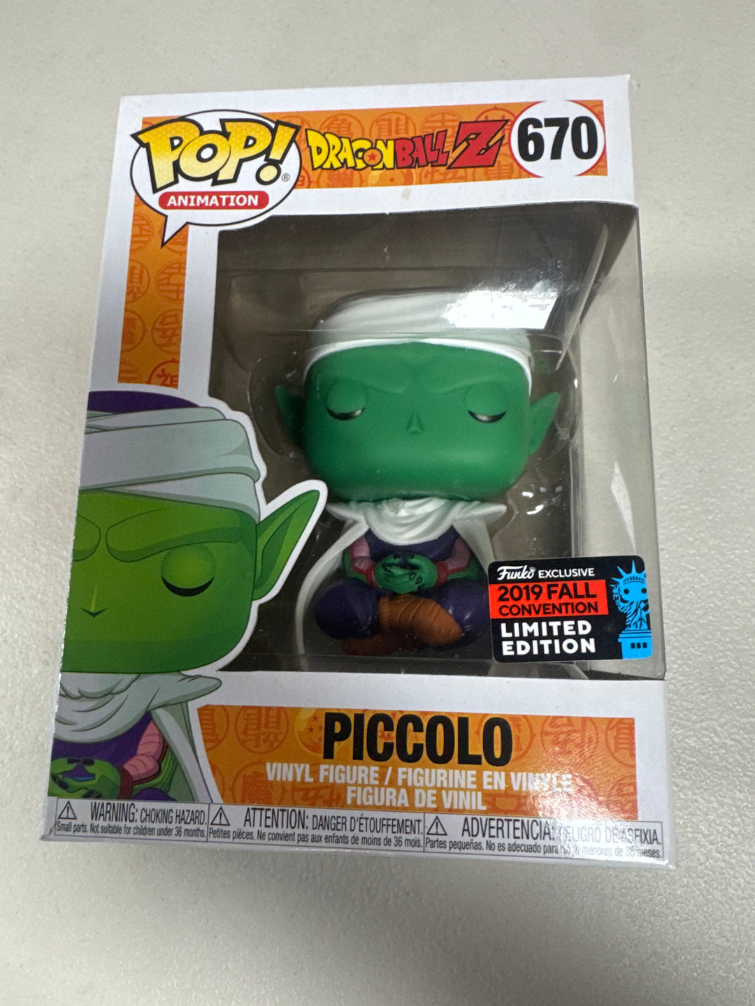 Funko Pop! Piccolo #670 2019 Fall Convention Dragon Ball Z  FP83126