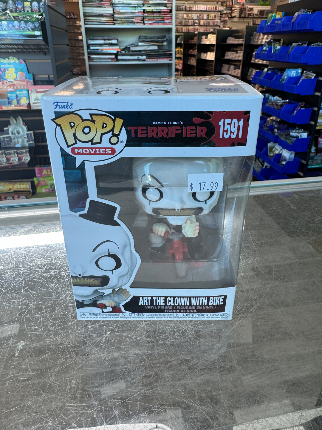 Terrifier: Art the Clown with Bike #1591 - Funko Pop