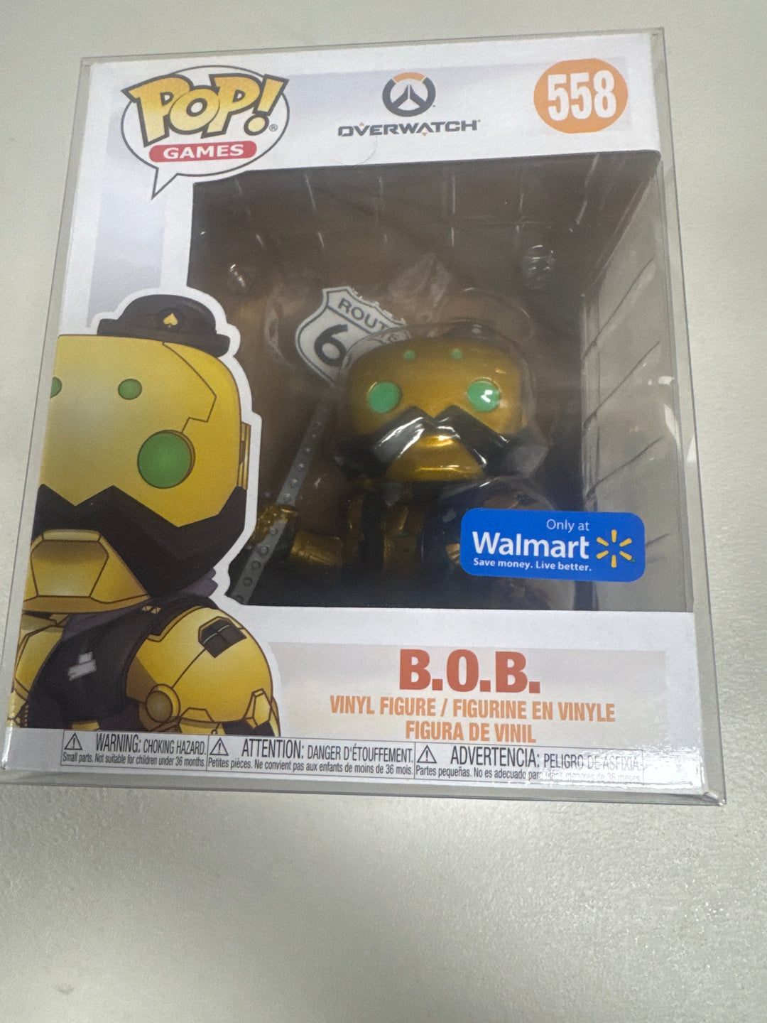 Funko Pop! B.O.B Gold #558 BOB Walmart Overwatch  FP82126