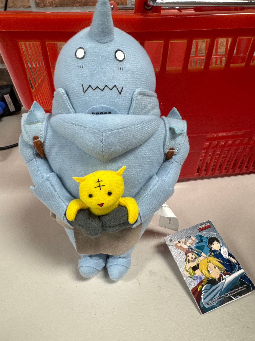 Fullmetal Alchemist Alphonse Elric Plush Figure Holding Kitten 8” With Tag XP71026