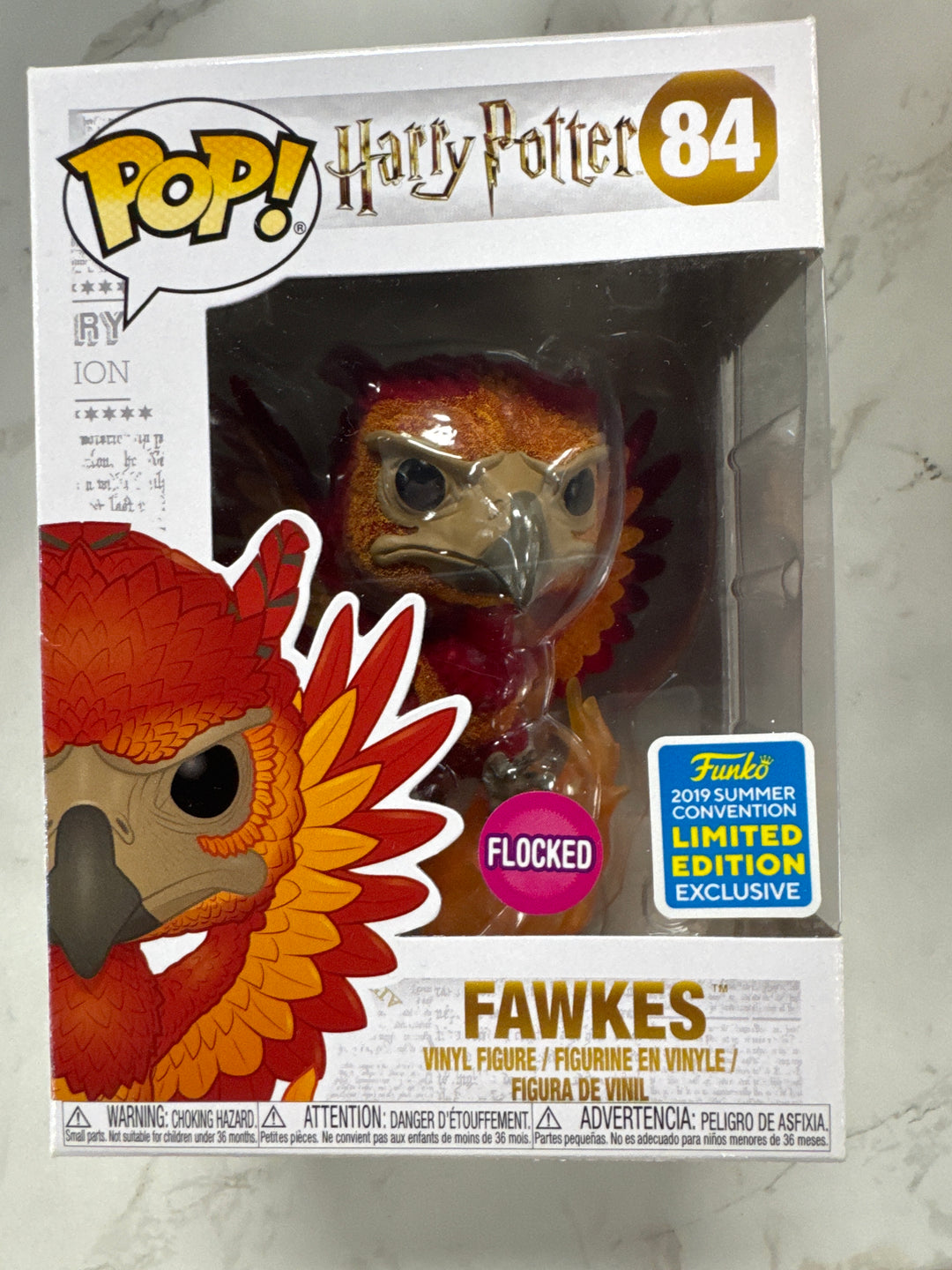 Funko Pop! Fawkes #84 Flocked Summer Convention Harry Potter FP72026