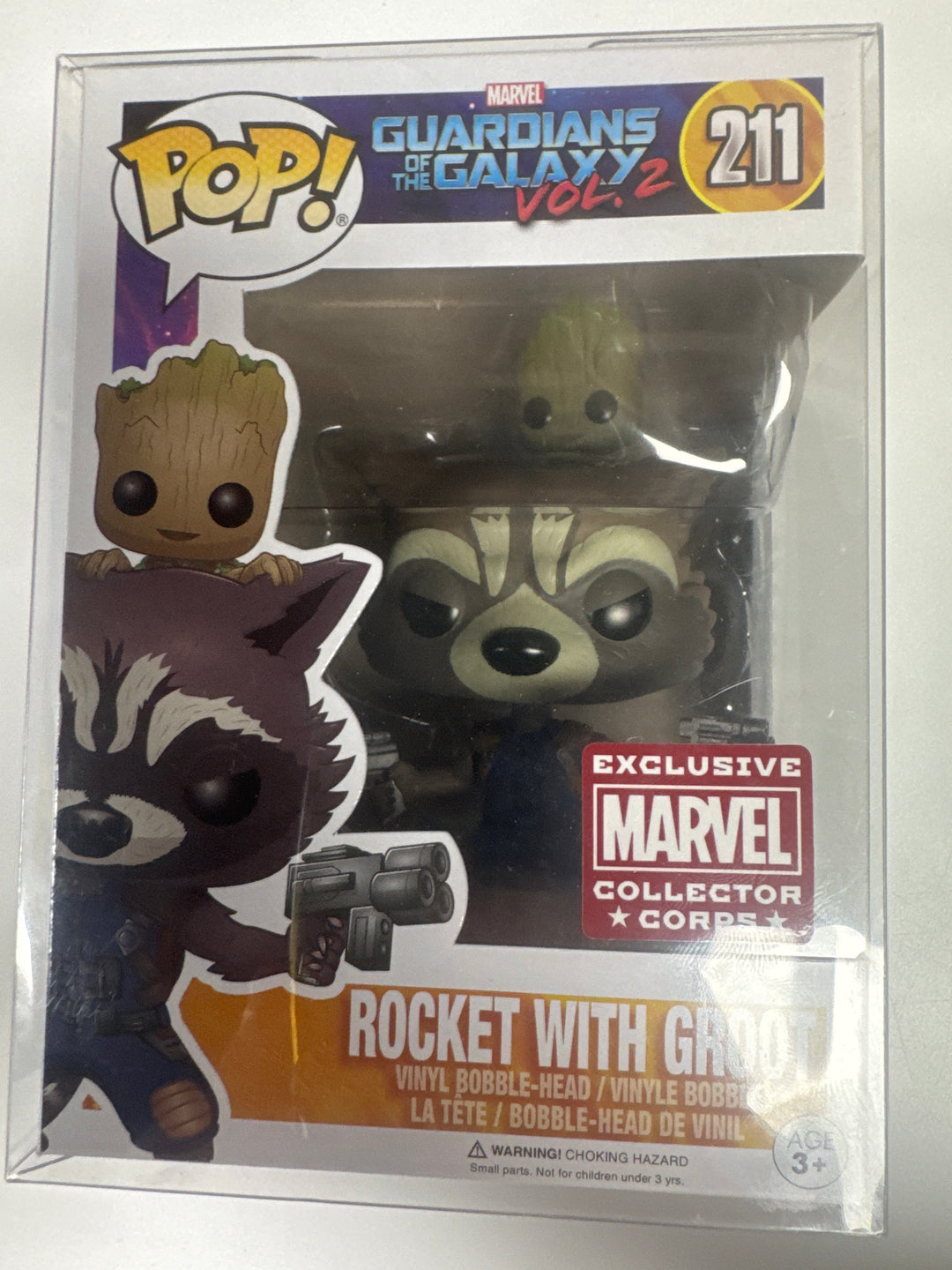 Funko Pop! Rocket with Groot #211 Marvel Guardian's of the Galaxy 2 FP73026