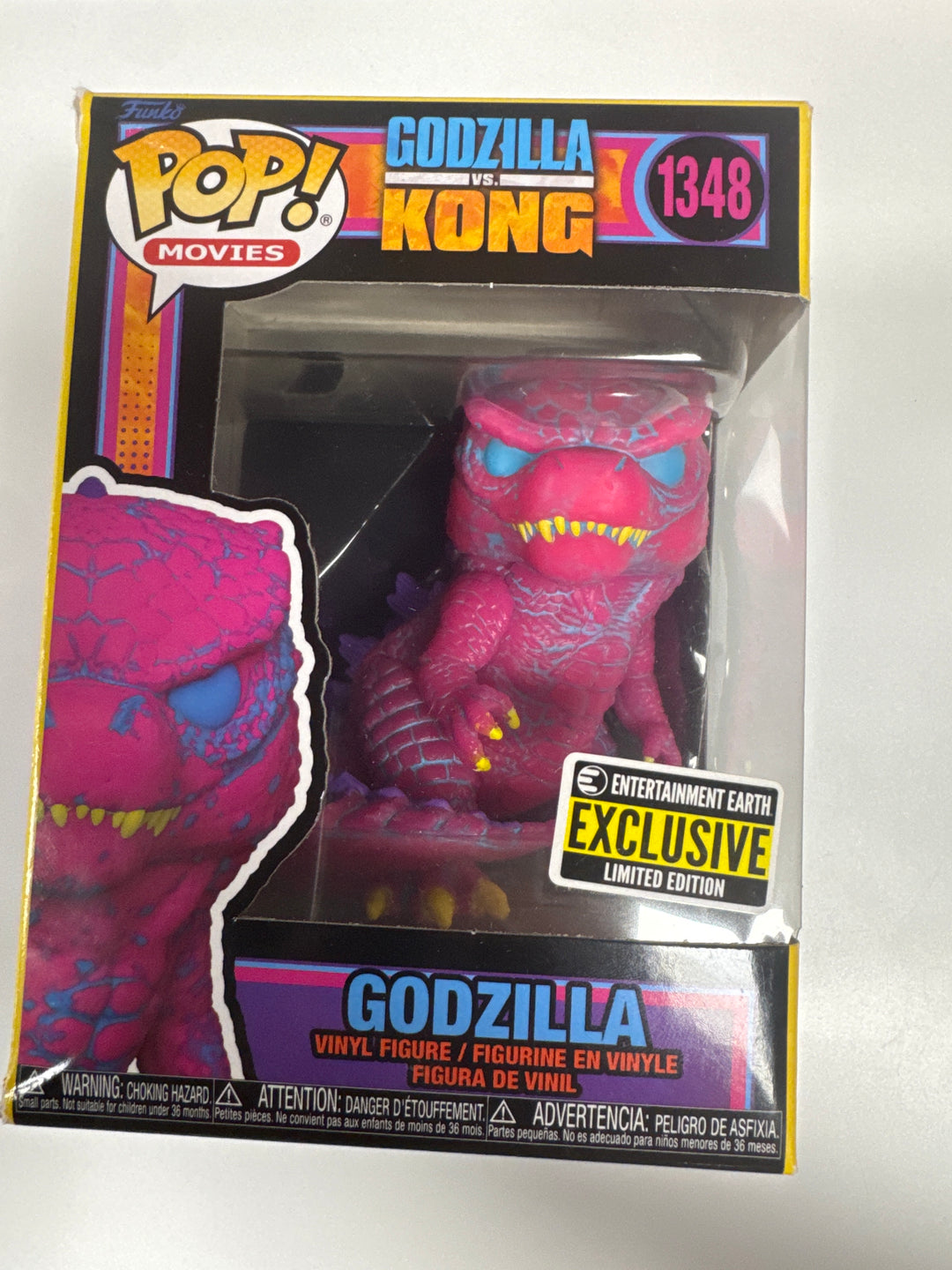 Funko Pop! Godzilla (Blacklight) #1348 Entertainment Earth Godzilla Vs. Kong FP81026