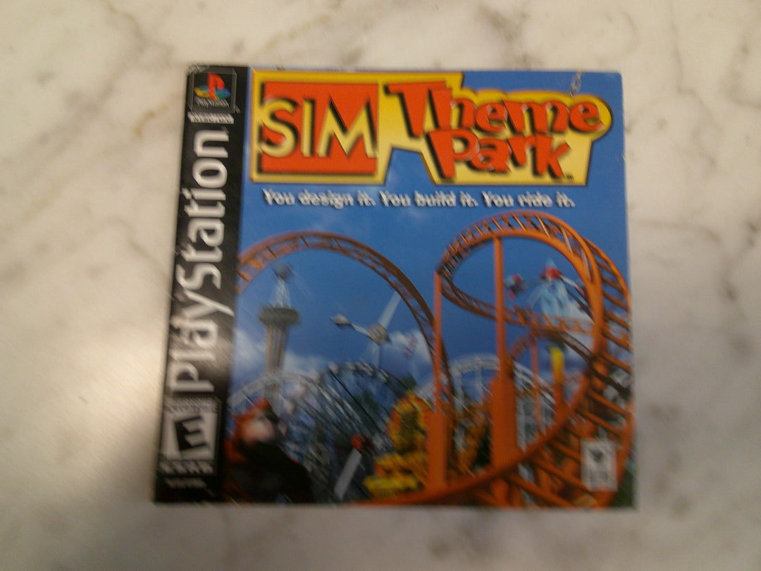 Sim Theme Park PS1 MANUAL ONLY