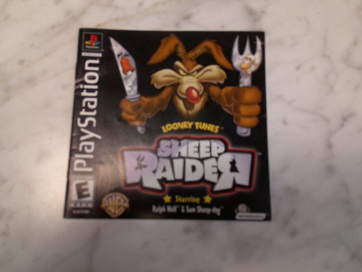 Looney Tunes Sheep Raider PS1 Manual Only