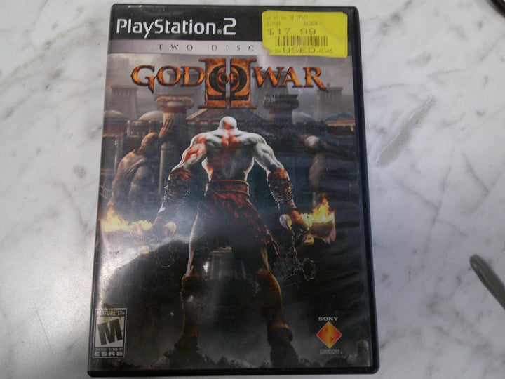 God of War 2 II 2 Disc PS2 Case Only