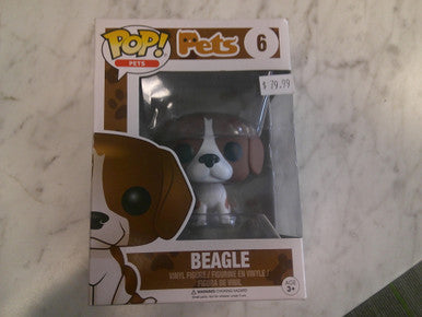 Beagle Funko Pop! Pets #6- Brand New with protector RARE Vaulted