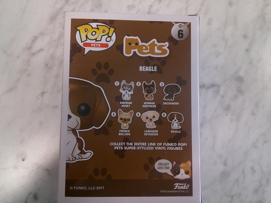 Beagle Funko Pop! Pets #6- Brand New with protector RARE Vaulted