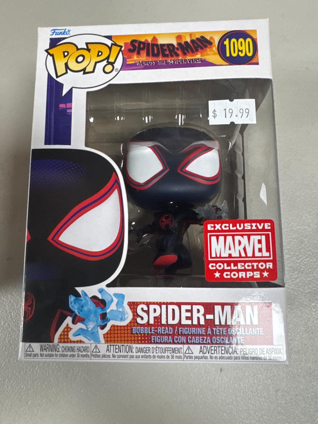Funko Pop! Spider-Man #1090 Marvel Collector Corps Spider-Man Across the Spider-Verse  FP72826