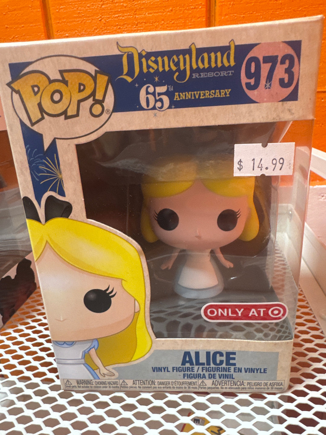 Funko Pop! Alice #973 Alice in Wonderland Disneyland Resort 65th Anniversary FP4926