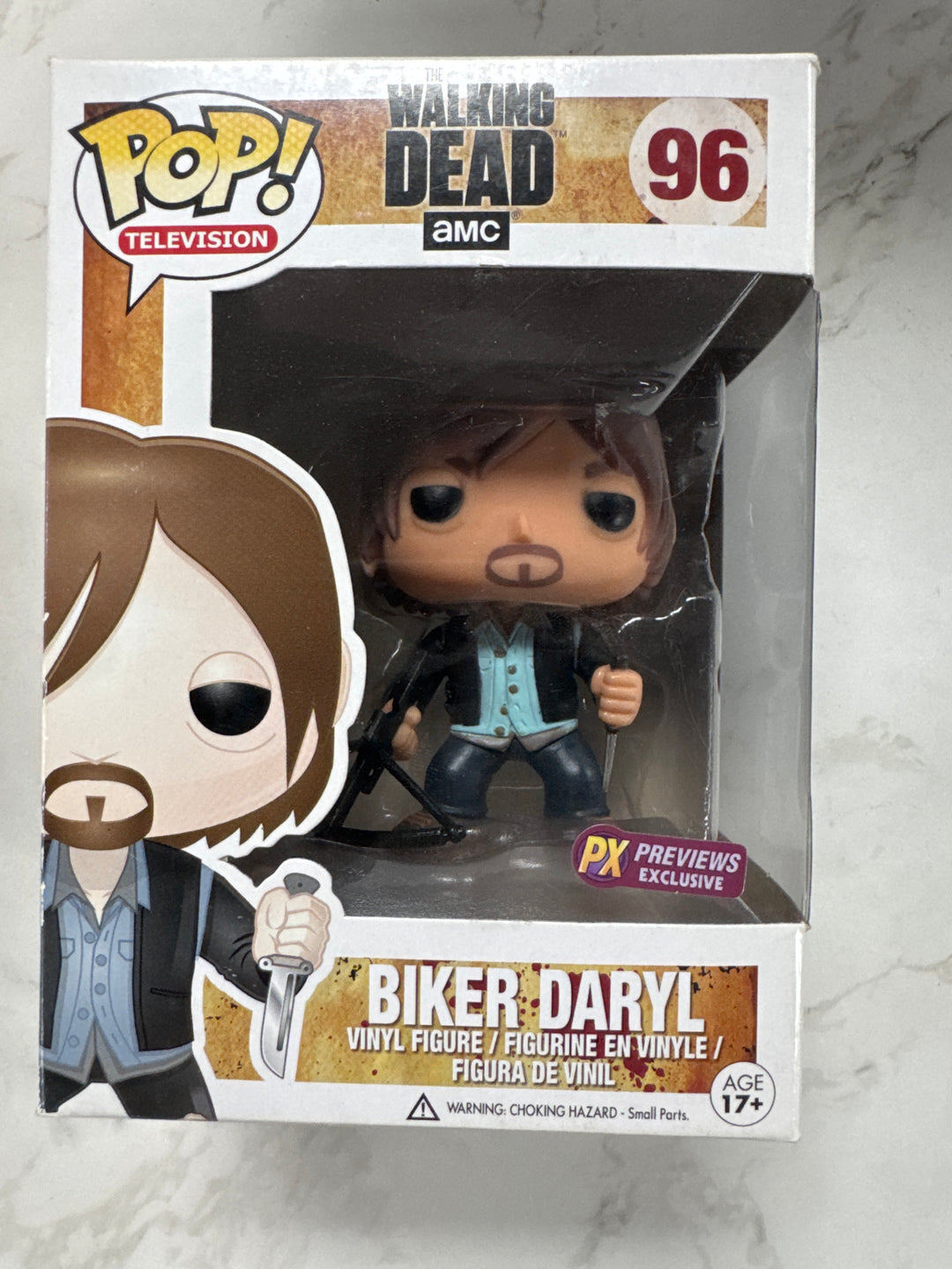 Funko Pop! Biker Daryl #96 PX Previews The Walking Dead FP72026