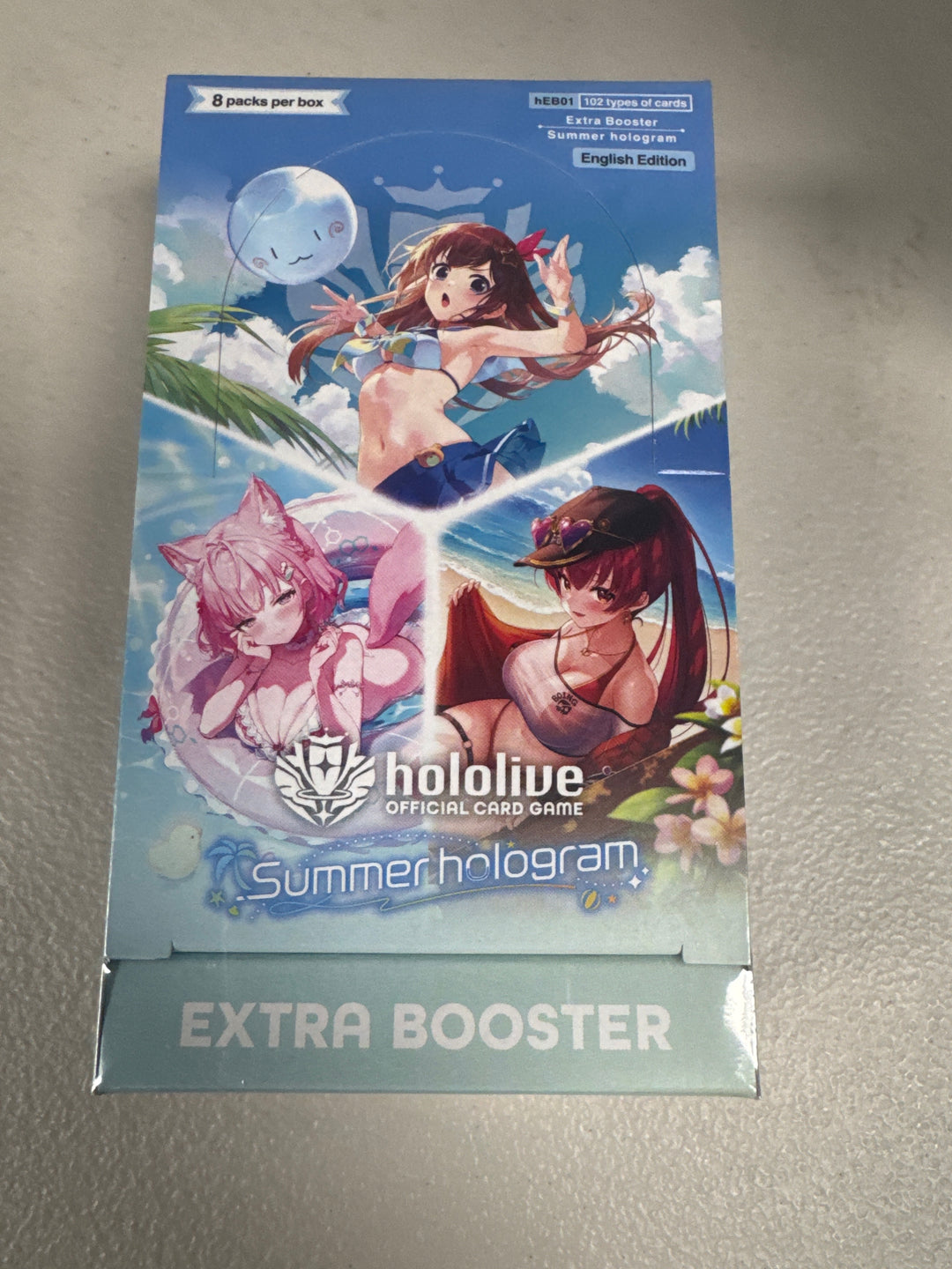 Hololive OCG: Summer hologram Extra Booster Display (8 Packs) NC92526