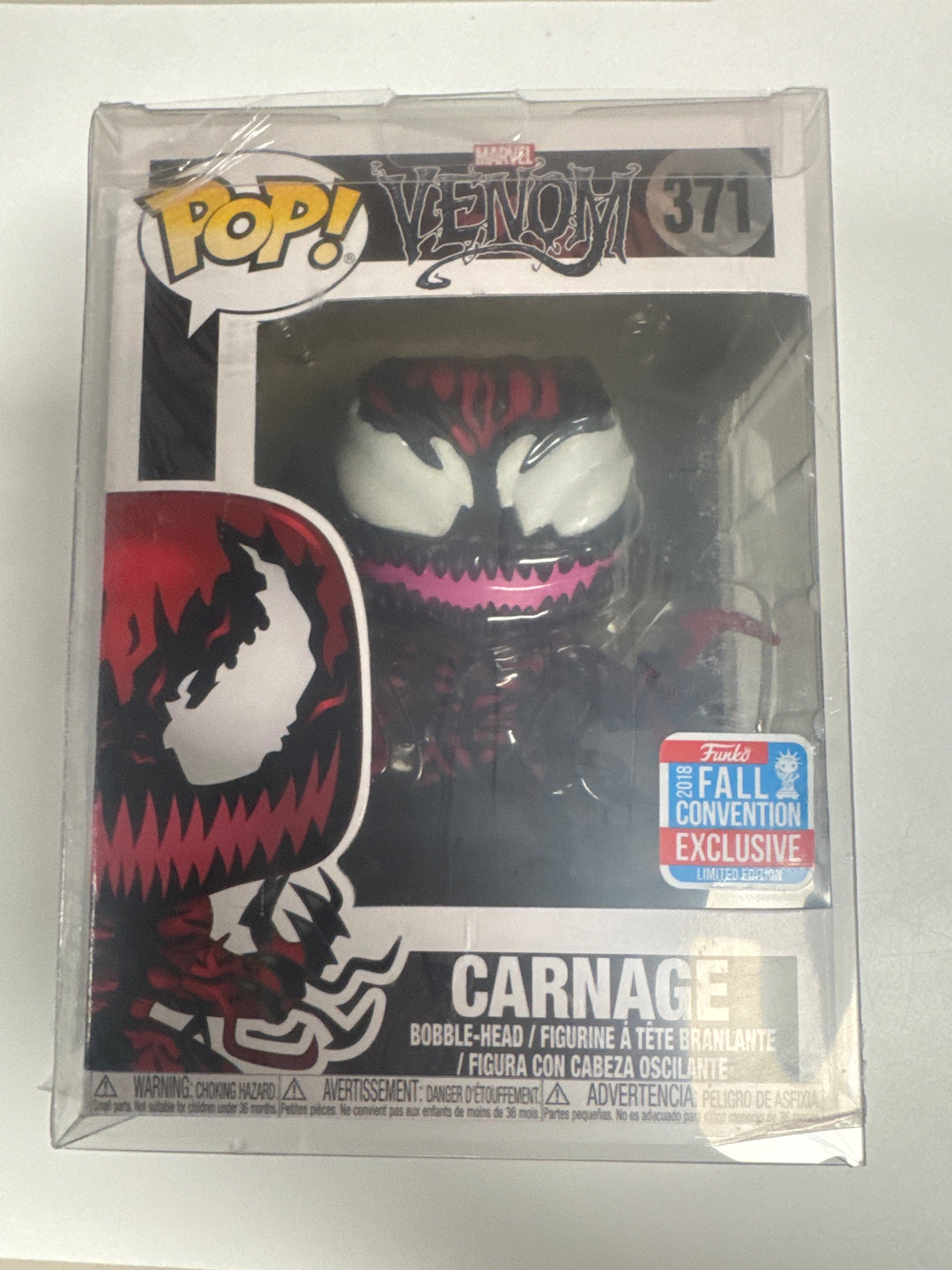 Funko Pop! Carnage #371 2018 Fall Convention Marvel Venom FP73036