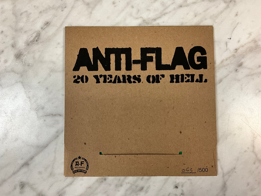 Anti-Flag / One If By Land - 20 Years of Hell: Volume 4 (February 2014 Green Translucent Vinyl, Numbered) Very Good Plus VR101726