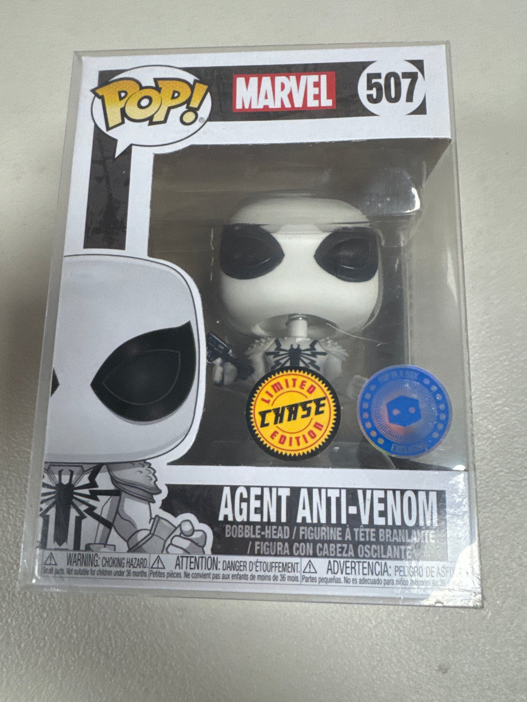 Funko Pop! Agent Anti-Venom (Chase) #507 Pop in a Box Marvel FP72426