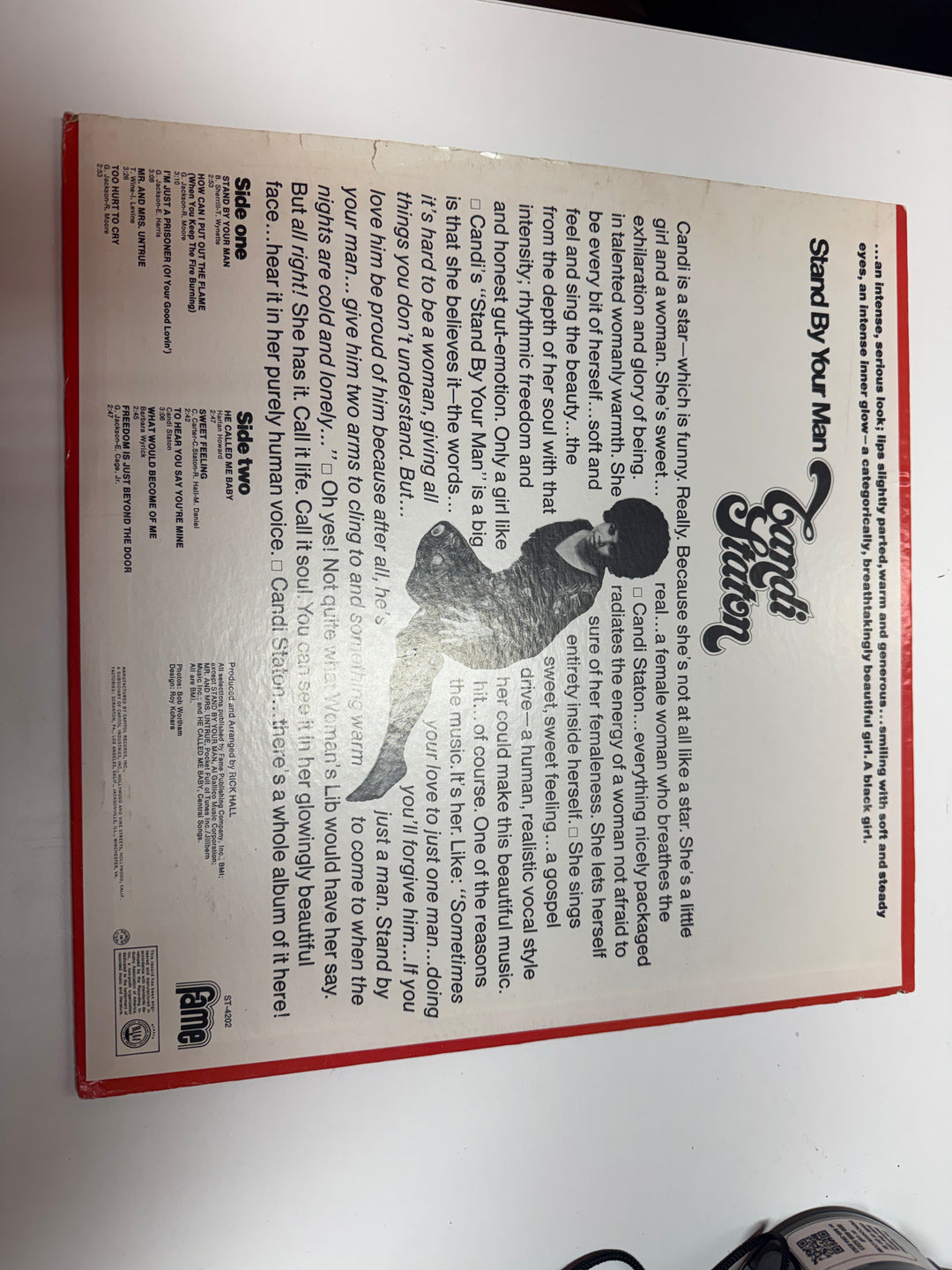 Candi Staton Stand By Your Man (VG Condition) Vinyl Record   VR31726