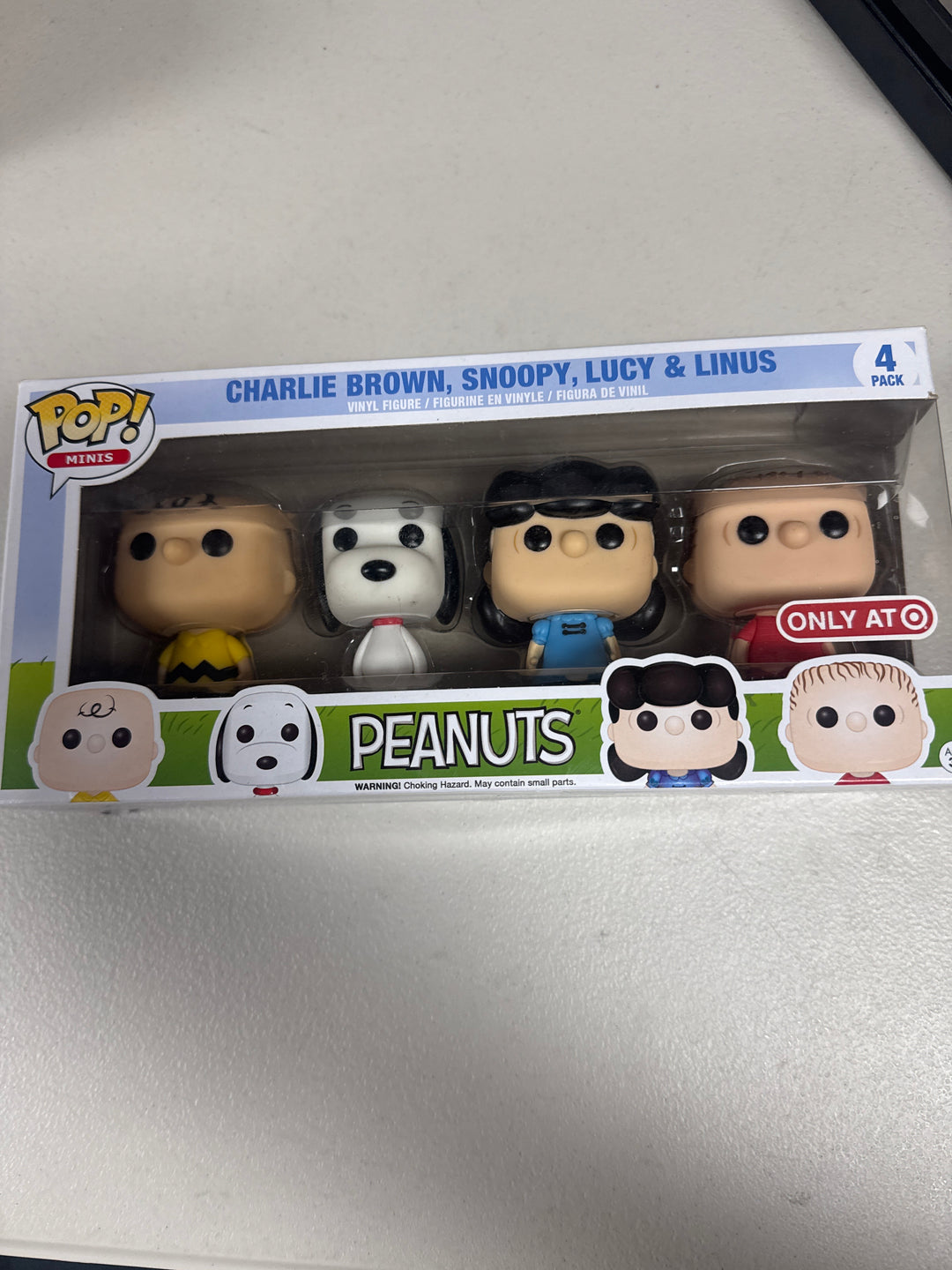 Funko Pop! Charlie Brown, Snoopy, Lucy, and Linus 4 Pack Target Peanuts FP82026