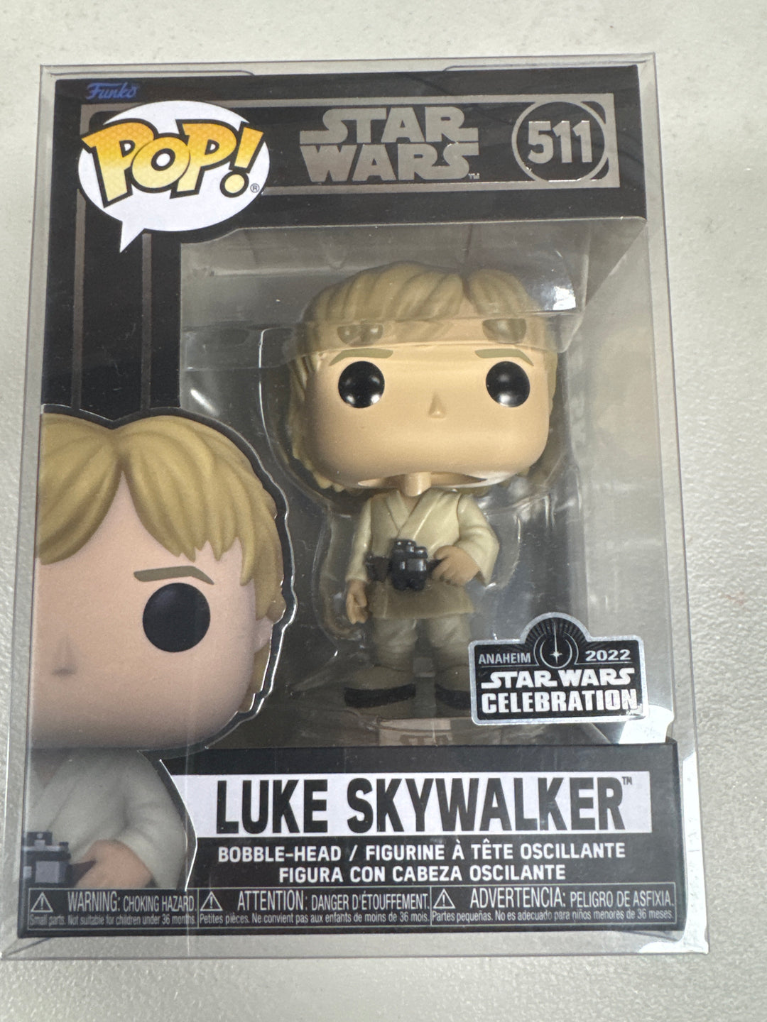 Funko Pop! Luke Skywalker #511 Anaheim 2022 Celebration Star Wars FP10626