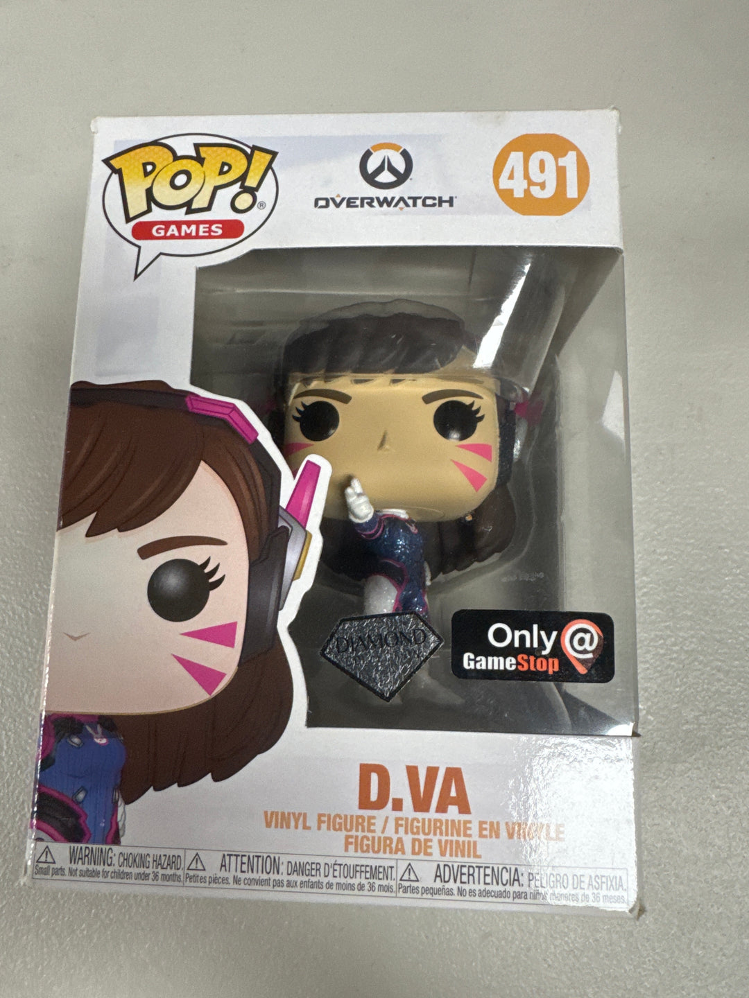 Funko Pop! D.VA #491 Diamond Gamestop Overwatch  FP81826