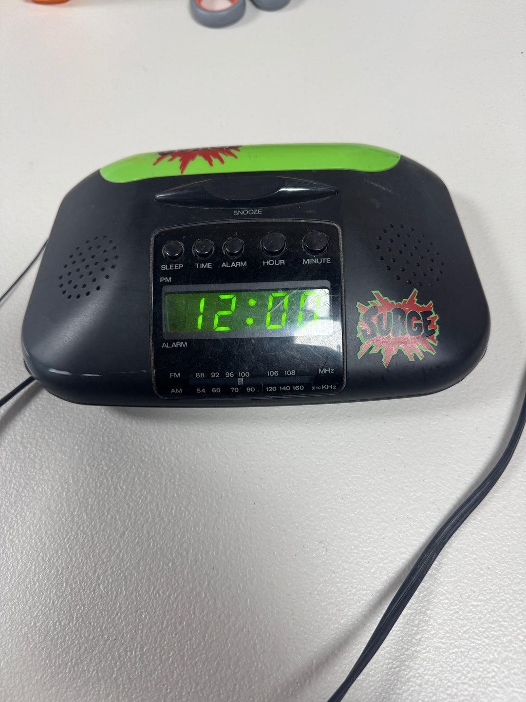 Vintage Surge Soda Screaming Alarm Clock Radio Coca-Cola Promo RARE UT61926