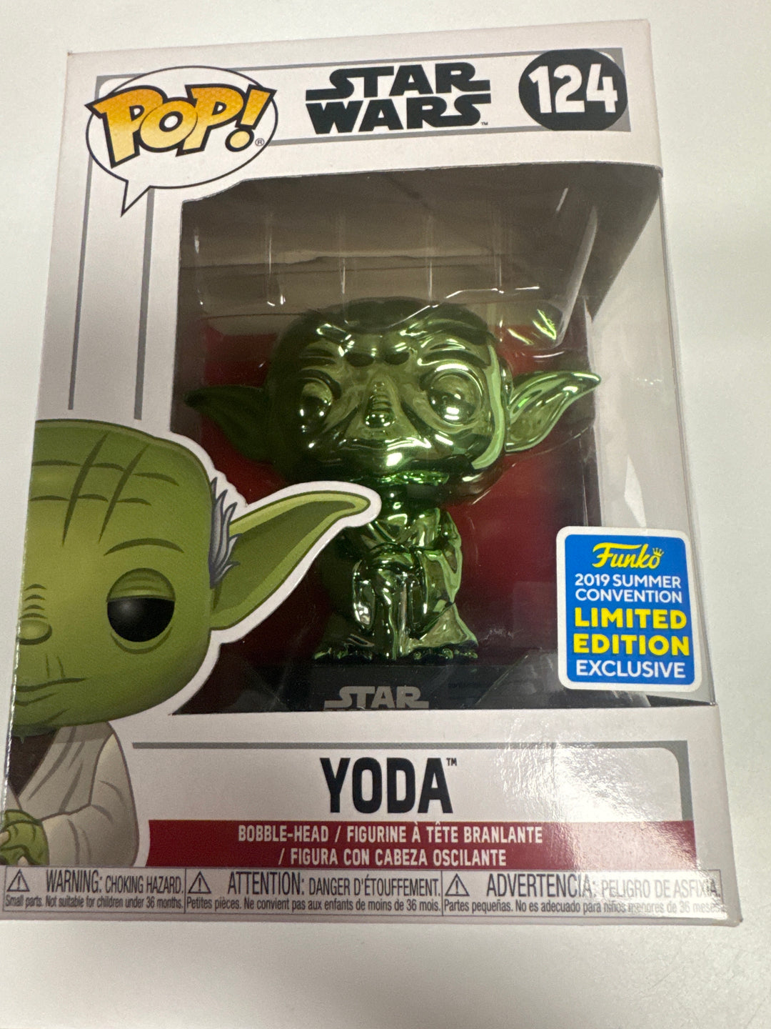 Funko Pop! Yoda (Chrome Green) Summer Convention Star Wars FP73026