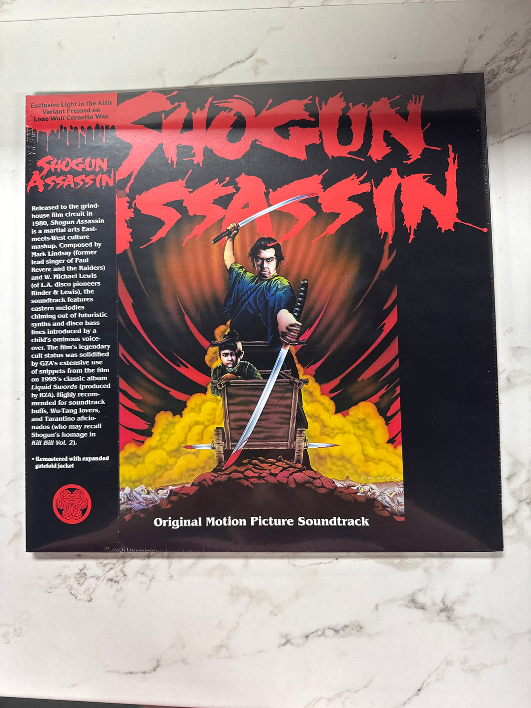 Shogun Assassin (Original Motion Picture Soundtrack) Vinyl Record LITA Exclusive Lone Wolf Cornetto Wax NR7726