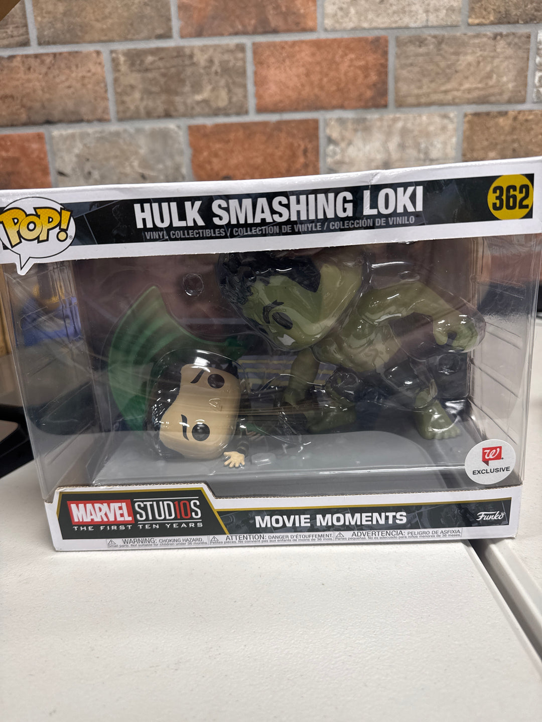 Funko Pop! Movie Moments Hulk Smashing Loki #362 Marvel The First Ten Years FP92826