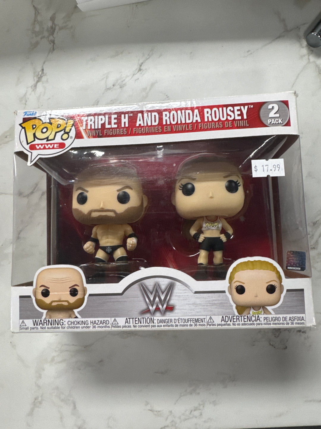 Funko Pop! Triple H and Ronda Rousey 2 Pack WWE FP91526