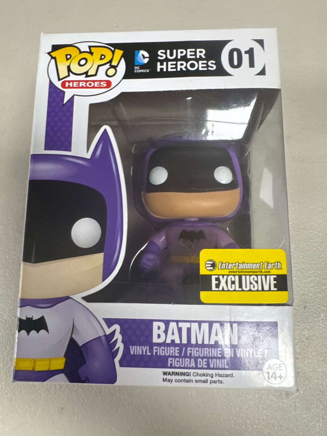 Funko Pop! Batman (Purple) #01 Entertainment Earth DC Super Heroes FP82526