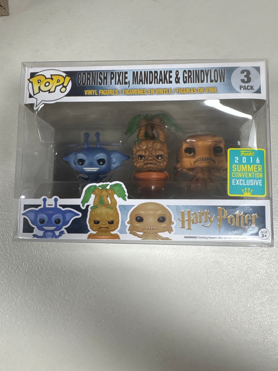 Funko Pop! Cornish Pixie, Mandrake and Grindylow 3 Pack Harry Potter FP82526