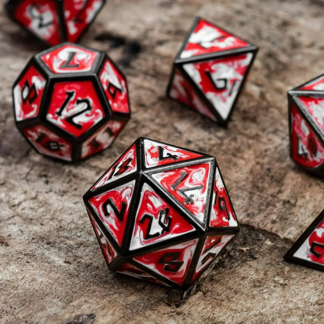 Elder Runes Blood Chalice Metal Dice Set - Misty Mountain Gaming MM51926