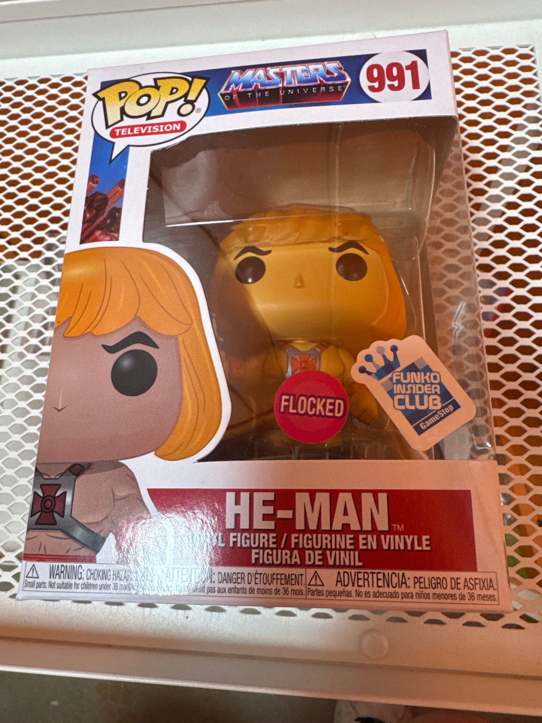 Funko Pop! He- Man #991 Flocked Insider Club Master's of the Universe FP41626