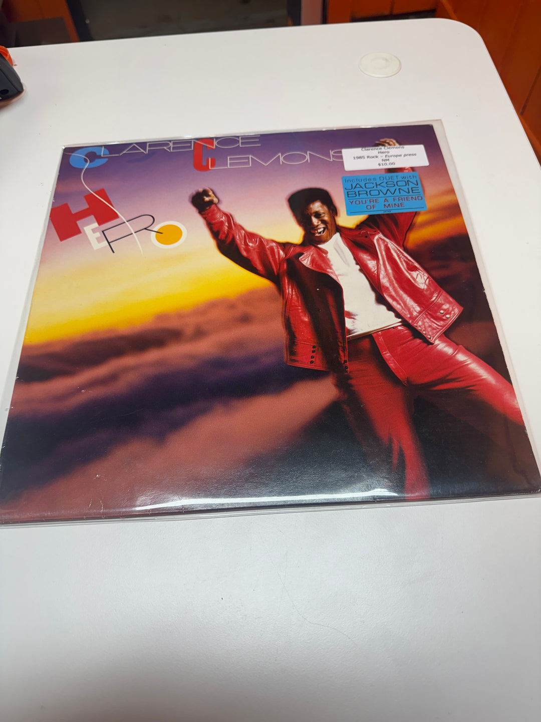 Clarence Clemons - Hero (Europe Press) (NM Condition) Vinyl Record   VR31826