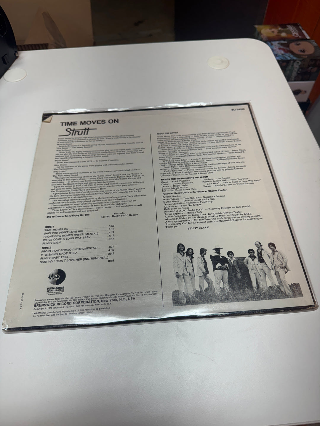 Strutt - Time Moves On (VG Condition) Vinyl Record   VR32026