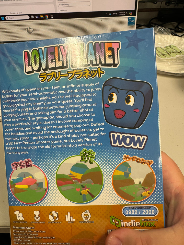 LOVELY PLANET Indiebox PC Game - Limited Brand new sealed m724