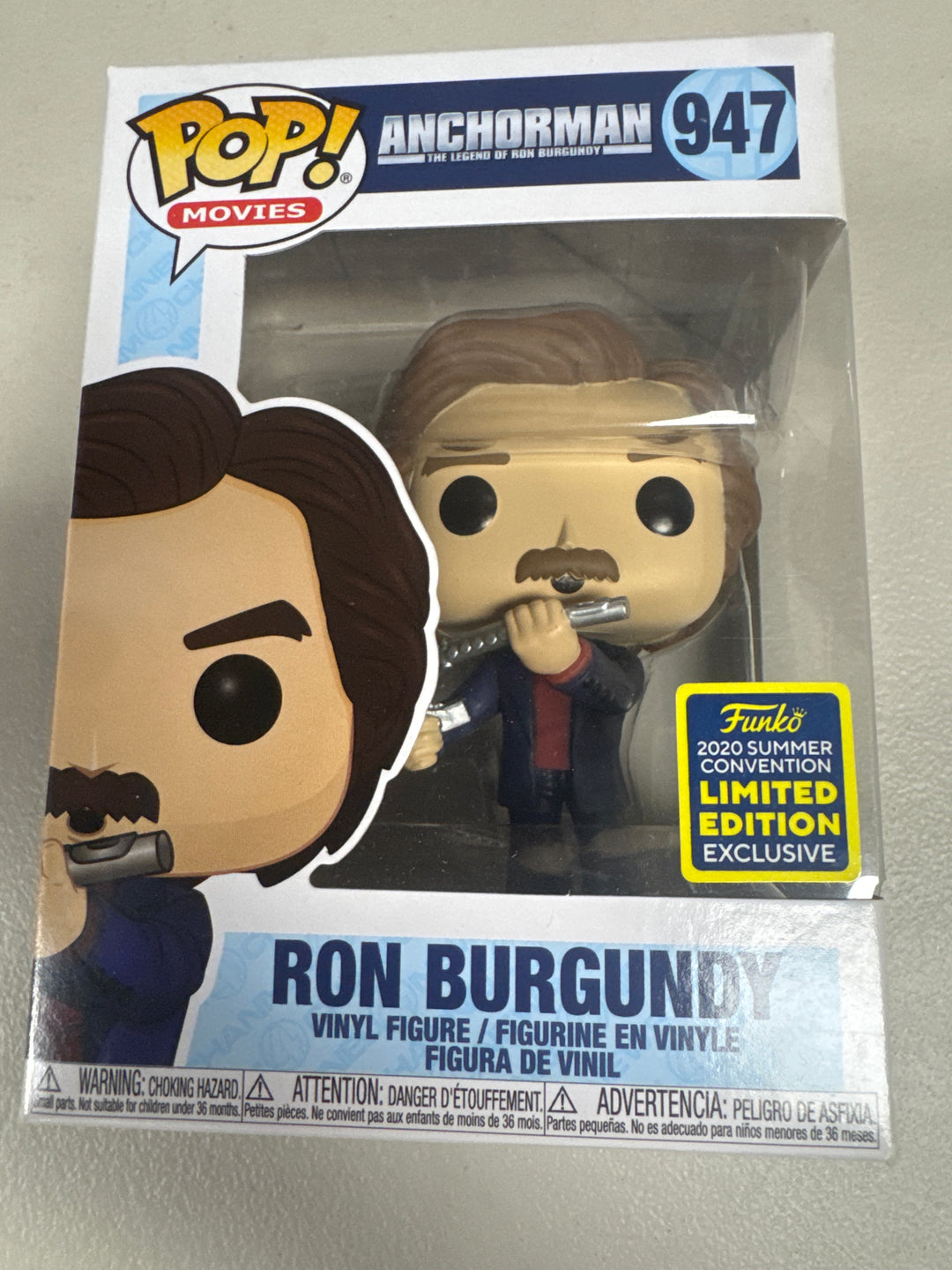 Funko Pop! Ron Burgundy #947 2020 Summer Convention Anchorman FP92926
