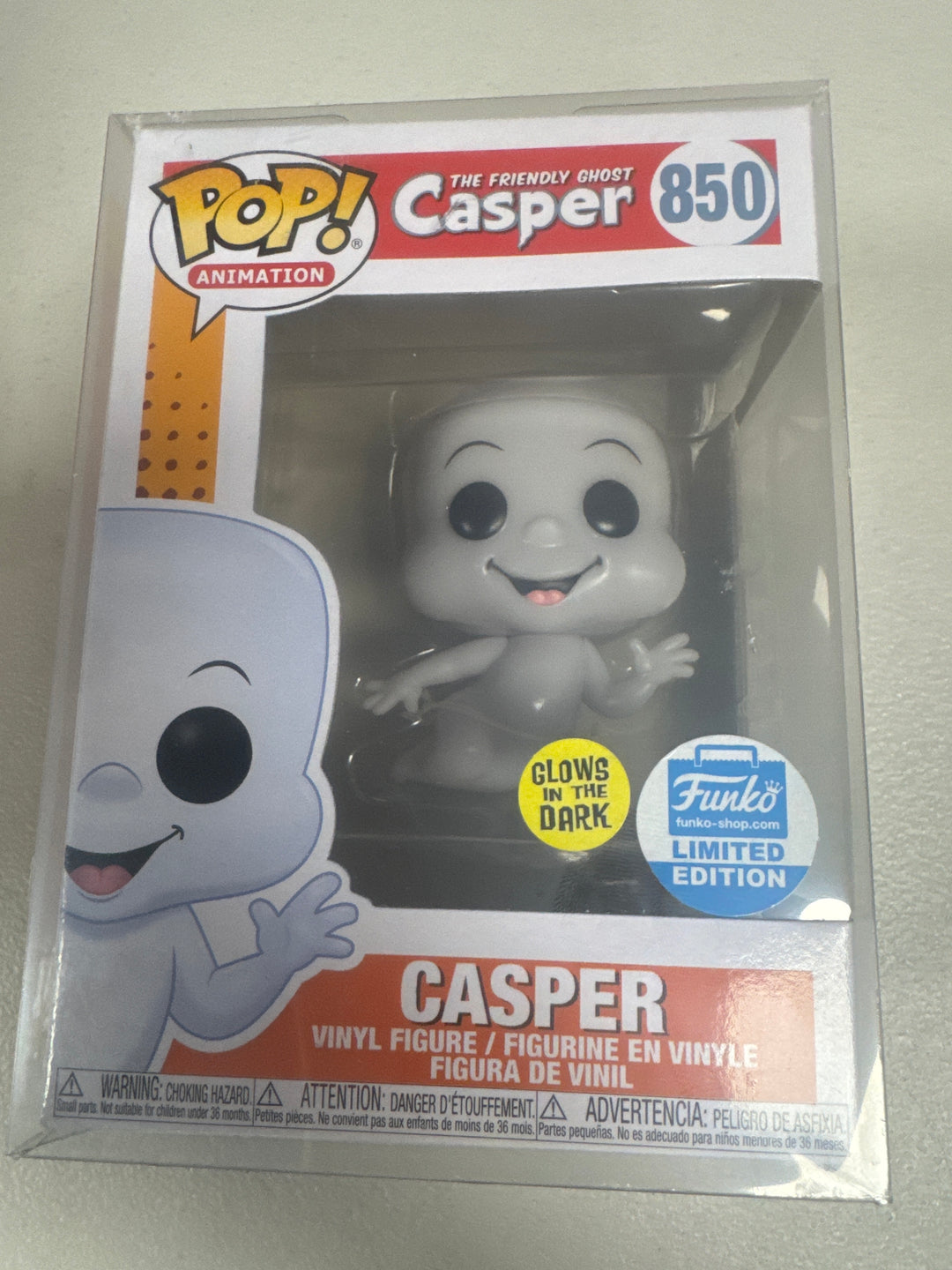 Funko Pop! Casper the Friendly Ghost #850 GITD Limited FP72826