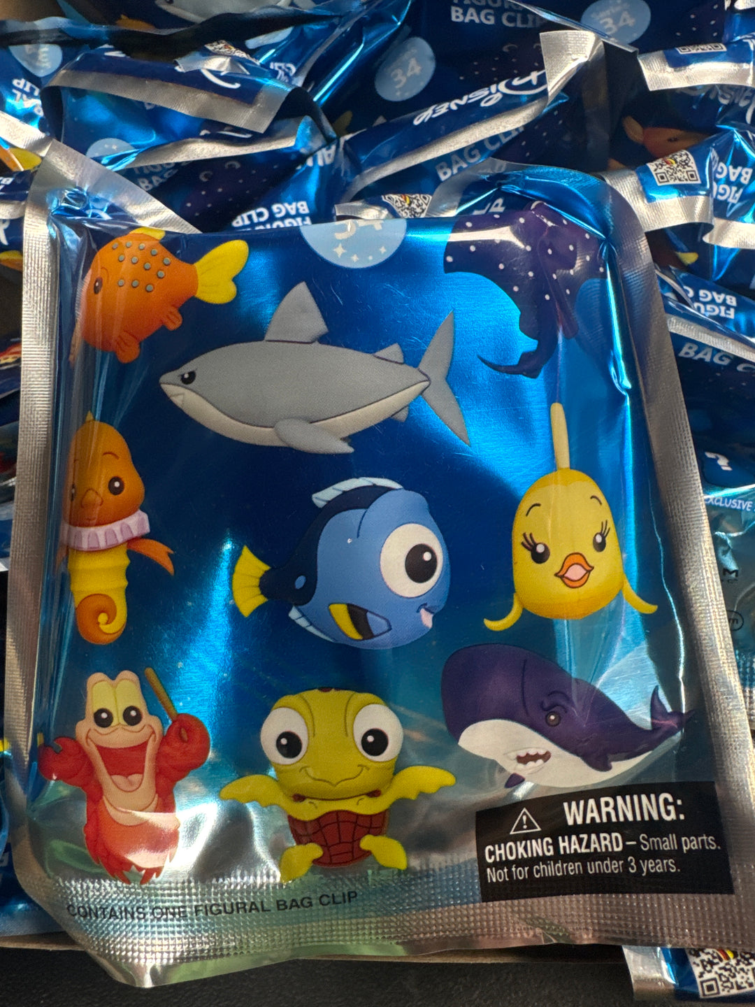 Disney: Aquatic Animals - 3D Foam Bag Clip (Series 34) (One Random ) Blind Bag MD71726