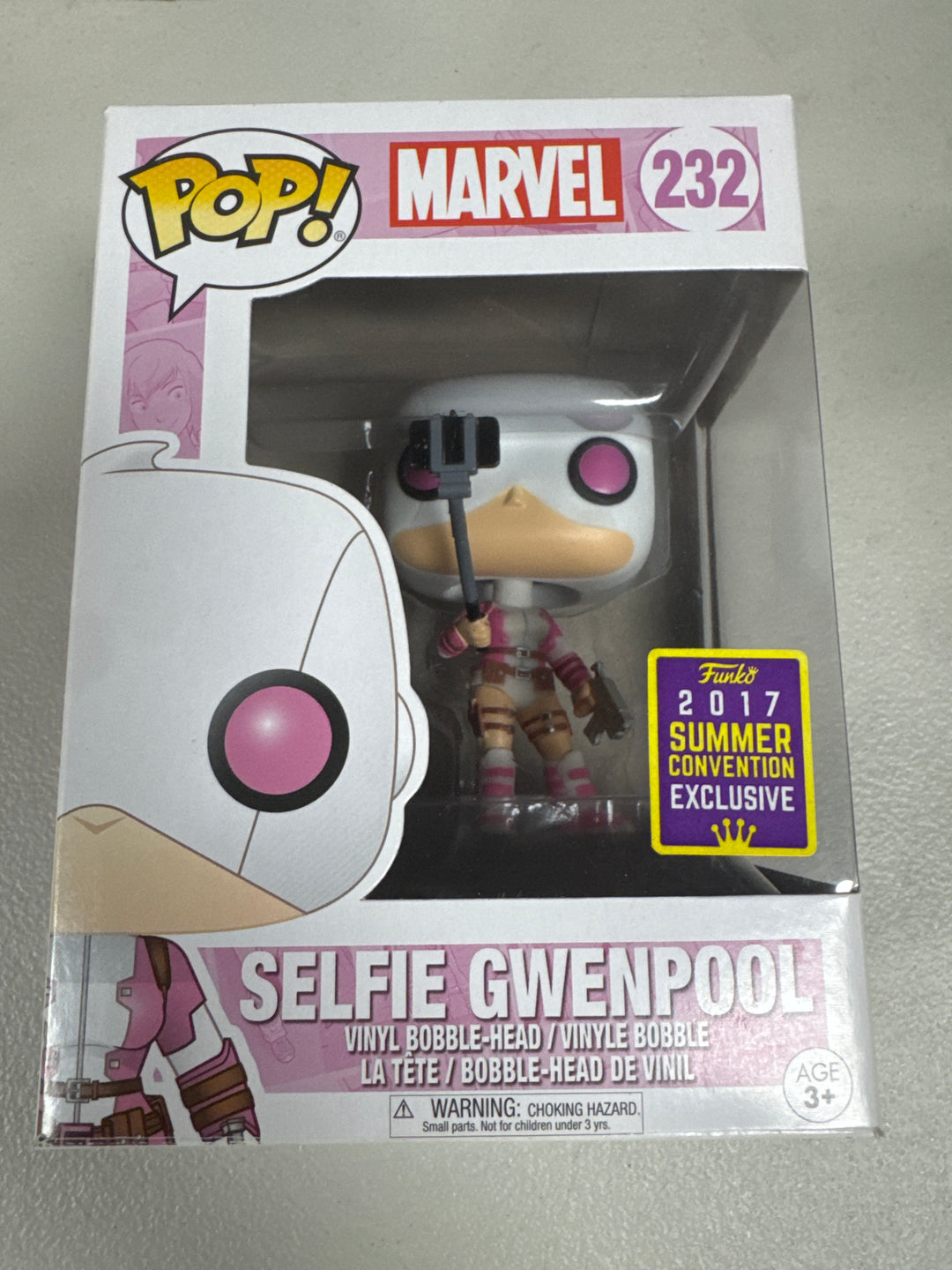 Funko Pop! Selfie Gwenpool #232 2017 Summer Convention Marvel  FP101326